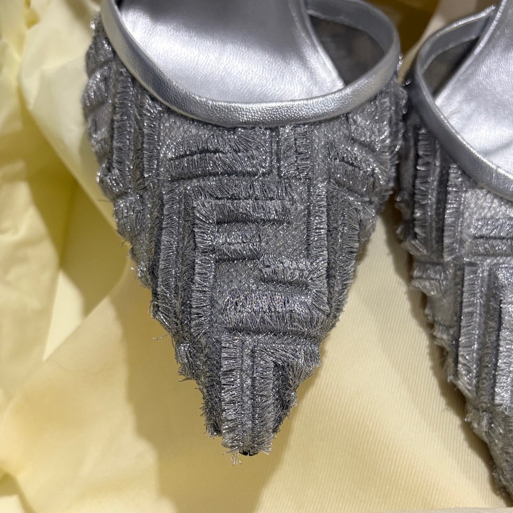 Fendi Silver Heels - image 5